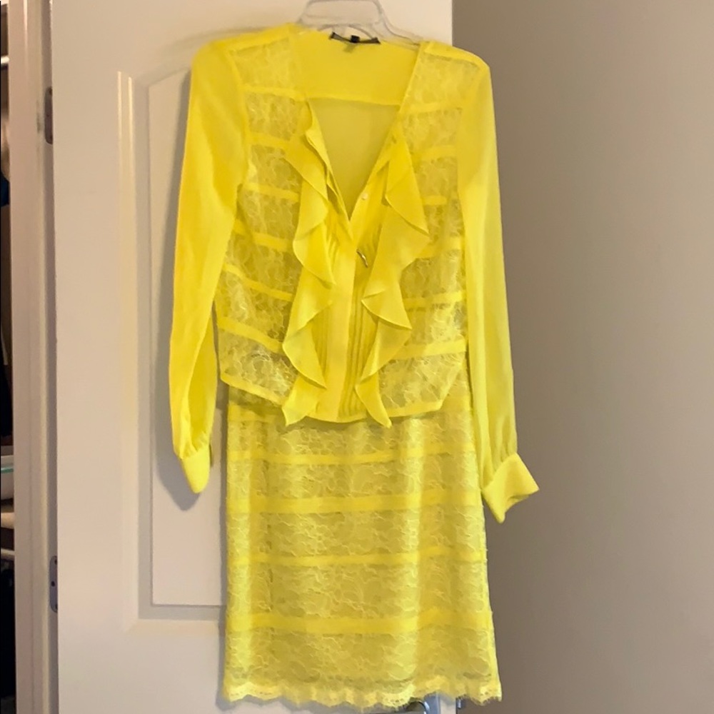Bcbg set blouse and skirt